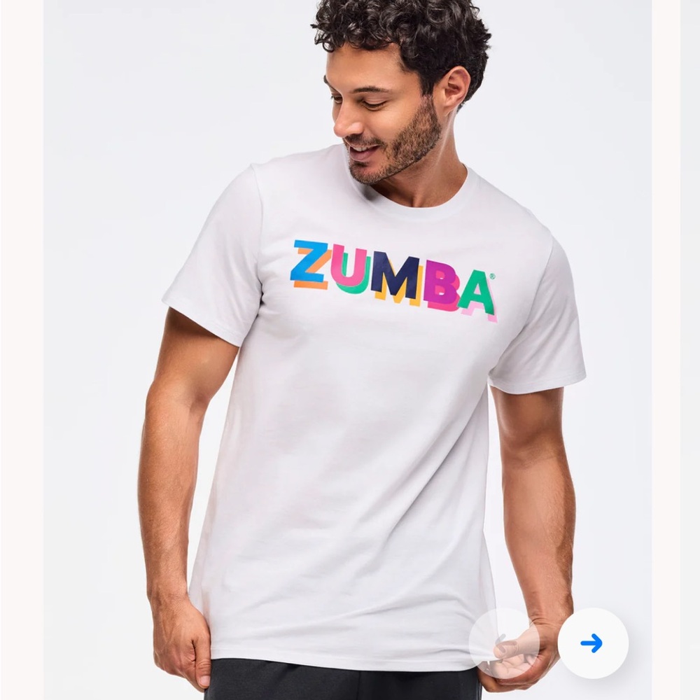 Zumba XS/S Multicolor crew neck t shirt